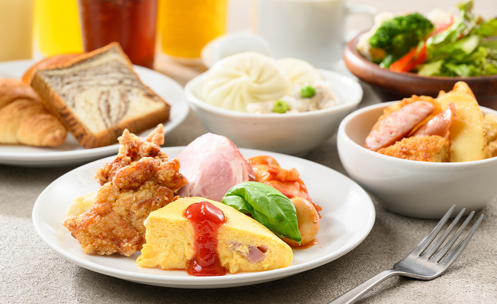 朝食バイキング