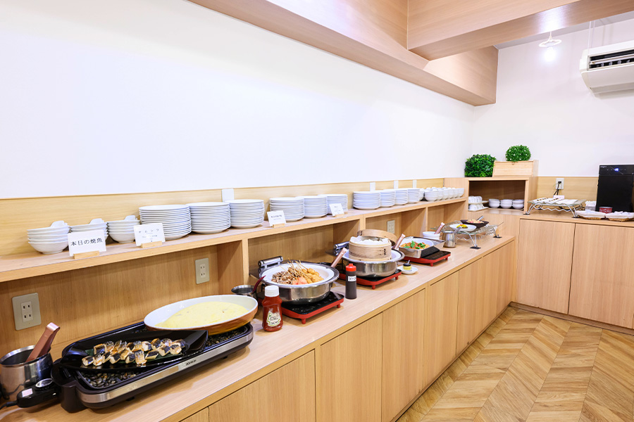 朝食会場